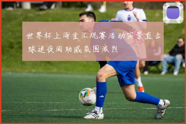 世界杯上海金汇观赛活动实景直击 球迷夜间助威氛围浓烈