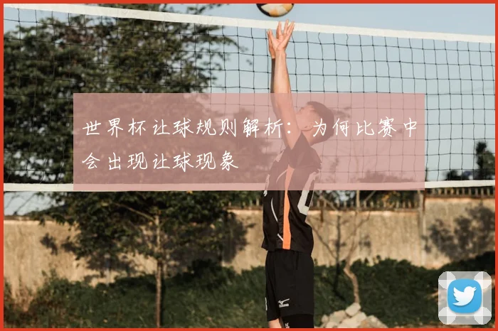 世界杯让球规则解析:为何比赛中会出现让球现象